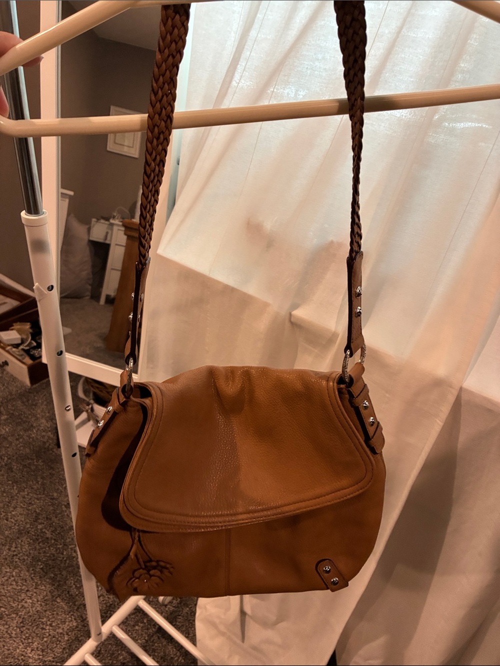 Classic Tan Shoulder Bag - Women